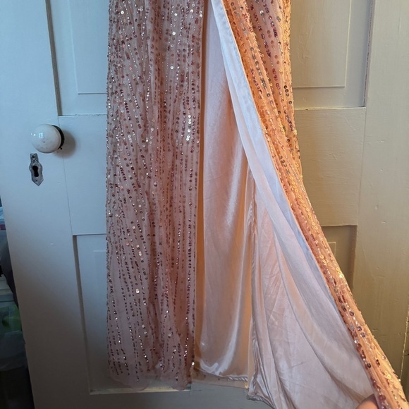 Mac Duggal Light Pink Puff One Shoulder Gown Style #5622 - Picture 7 of 16